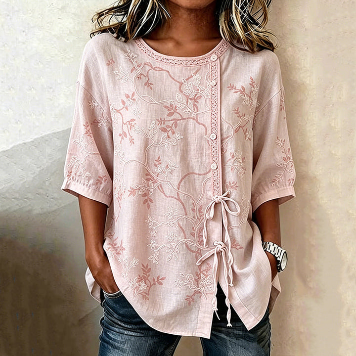 The Rose™ | Embroidered Blossom Blouse