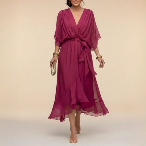 Monica™ | V-Neck Dress