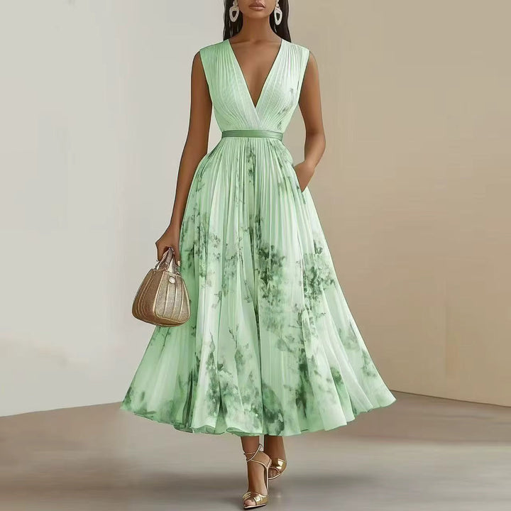 Isabella™ | Pleated Maxi Dress