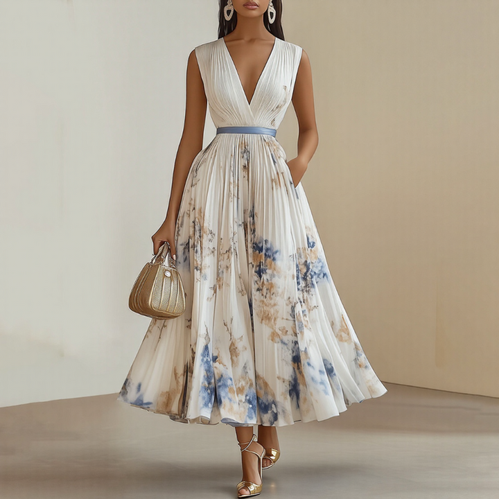 Isabella™ | Pleated Maxi Dress