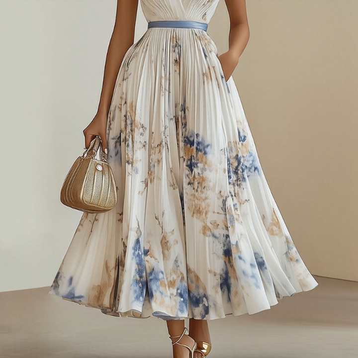 Isabella™ | Pleated Maxi Dress
