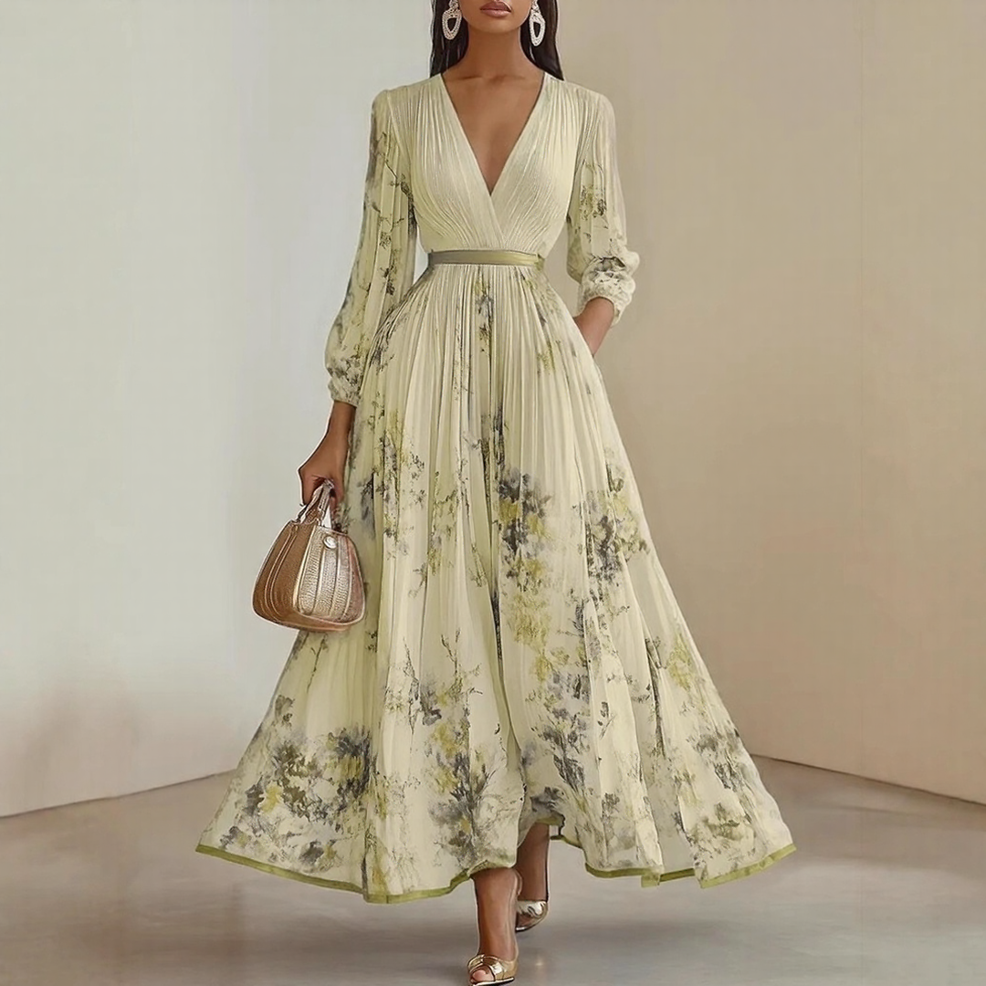 Isabella™ | Pleated Maxi Dress