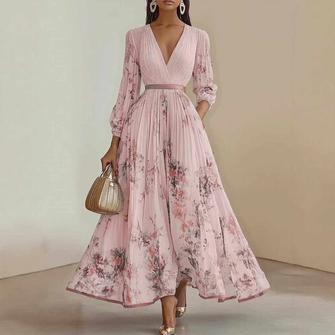 Isabella™ | Pleated Maxi Dress