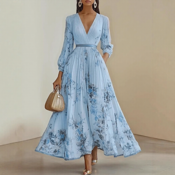 Isabella™ | Pleated Maxi Dress