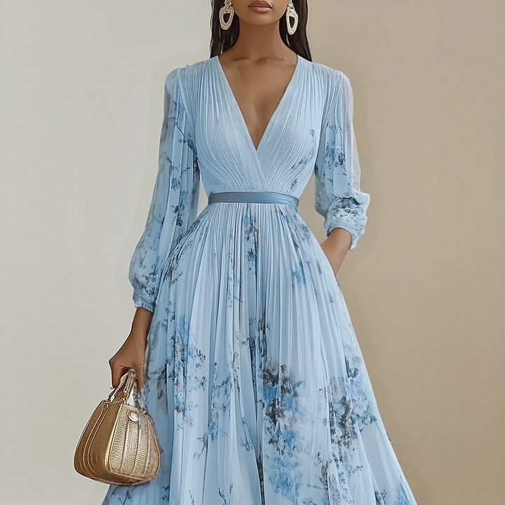 Isabella™ | Pleated Maxi Dress