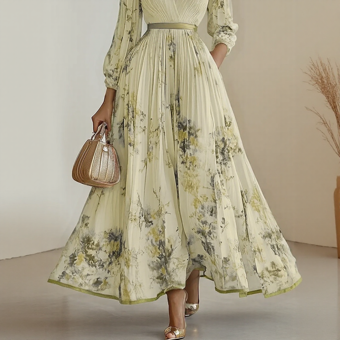 Isabella™ | Pleated Maxi Dress