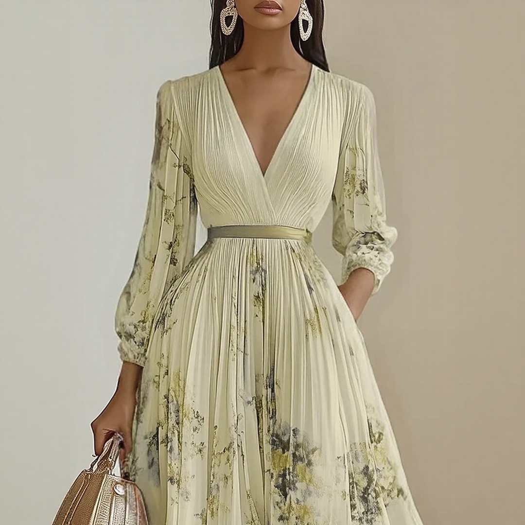 Isabella™ | Pleated Maxi Dress