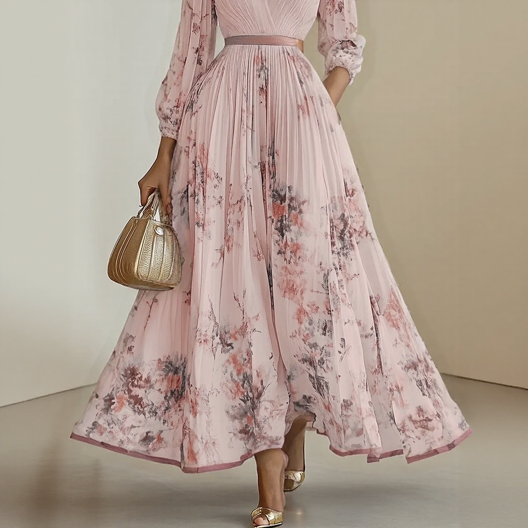 Isabella™ | Pleated Maxi Dress