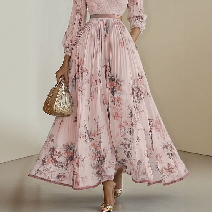 Isabella™ | Pleated Maxi Dress