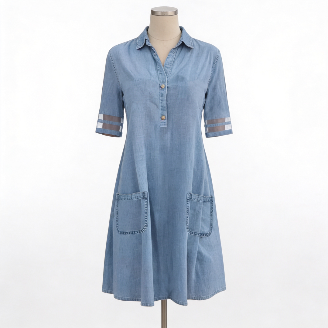 Charlotte™ | Relaxed Linen-Feel Shirt Dress
