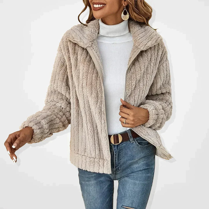Rhiannon | Women's Hooded Teddy Jacket