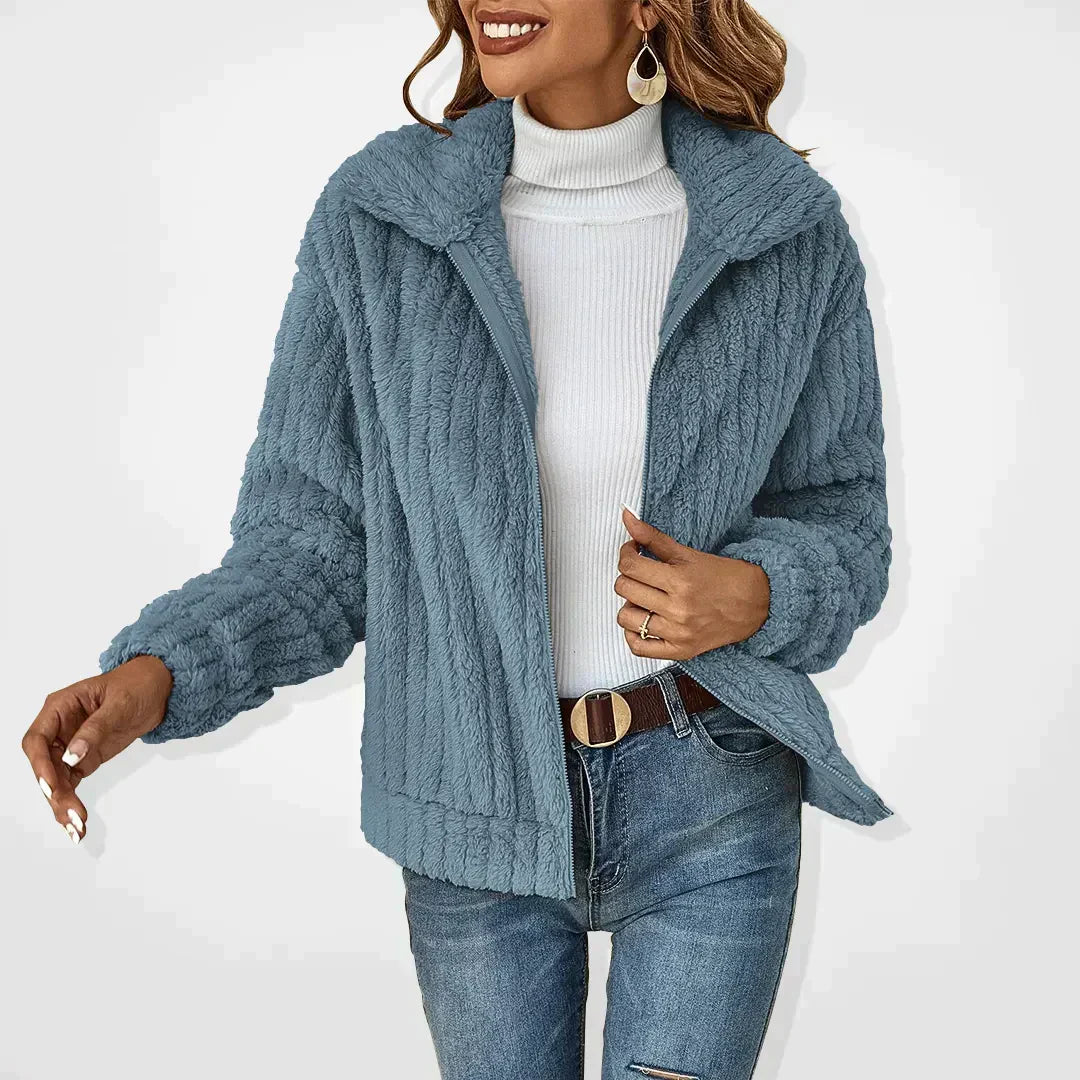 Rhiannon | Women's Hooded Teddy Jacket