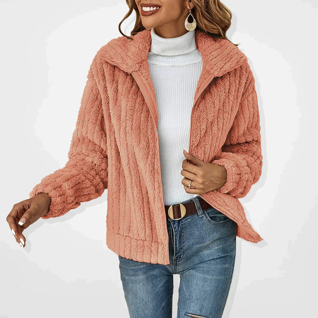 Rhiannon | Women's Hooded Teddy Jacket