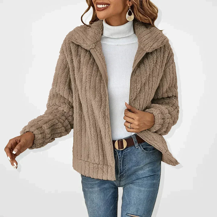 Rhiannon | Women's Hooded Teddy Jacket